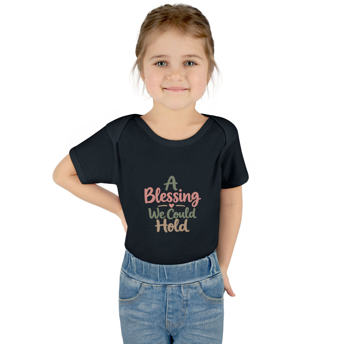 Infant Bodysuit — "A Blessing We Could Hold" Baby Onesie (Newborn Gift)