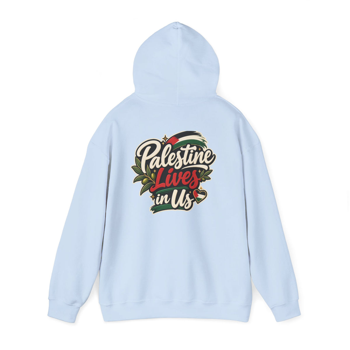 Hoodie — "Palestine Lives in Us" Graphic Hoodie