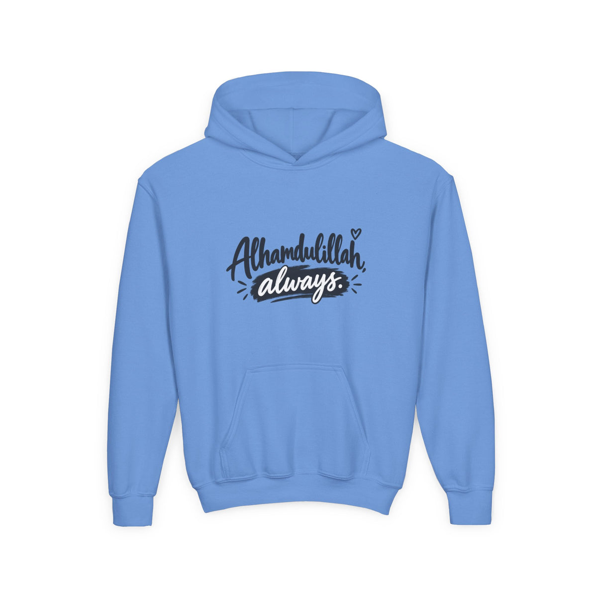 Alhamdulillah Always Youth Hoodie — Islamic Inspirational Kids Sweatshirt
