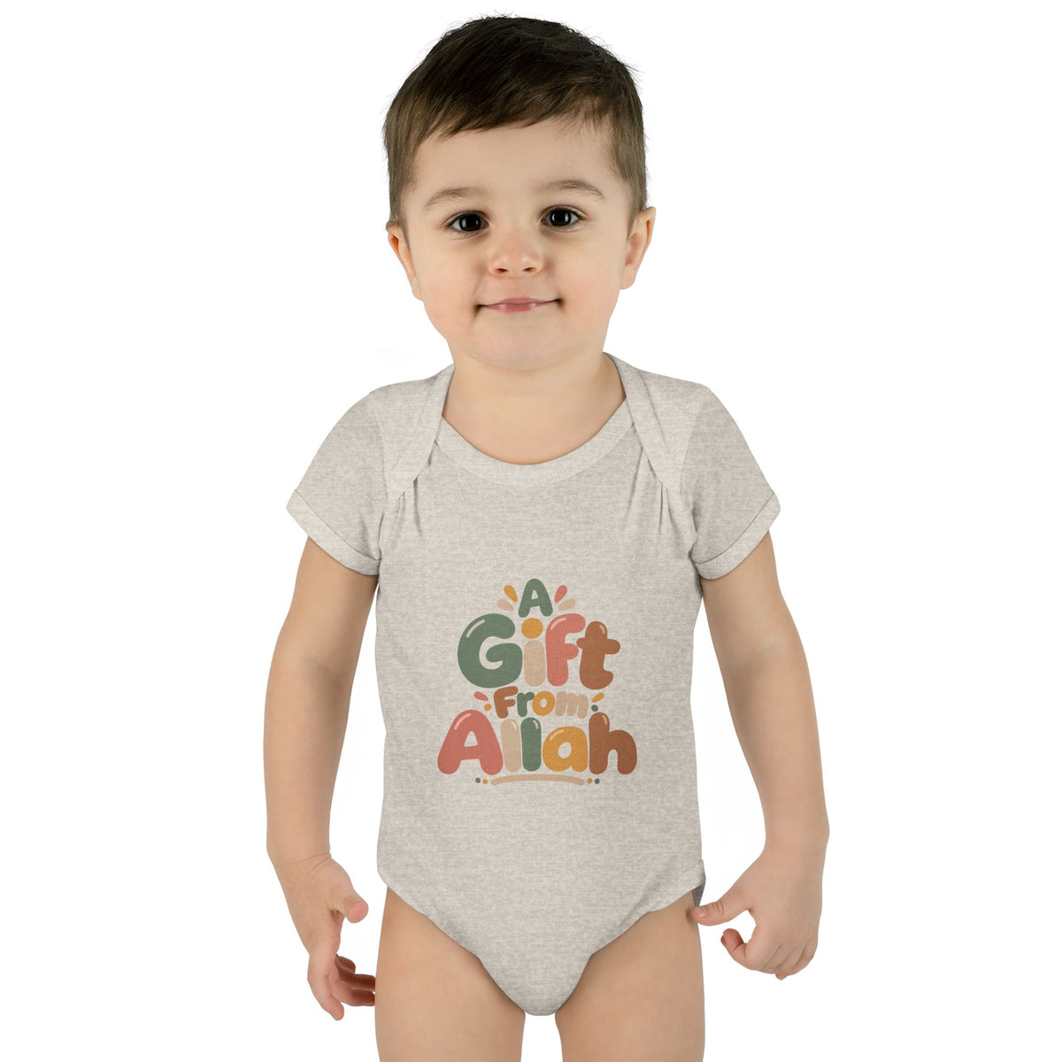 Infant Bodysuit — "A Gift From Allah" Baby Onesie, Islamic Newborn Gift