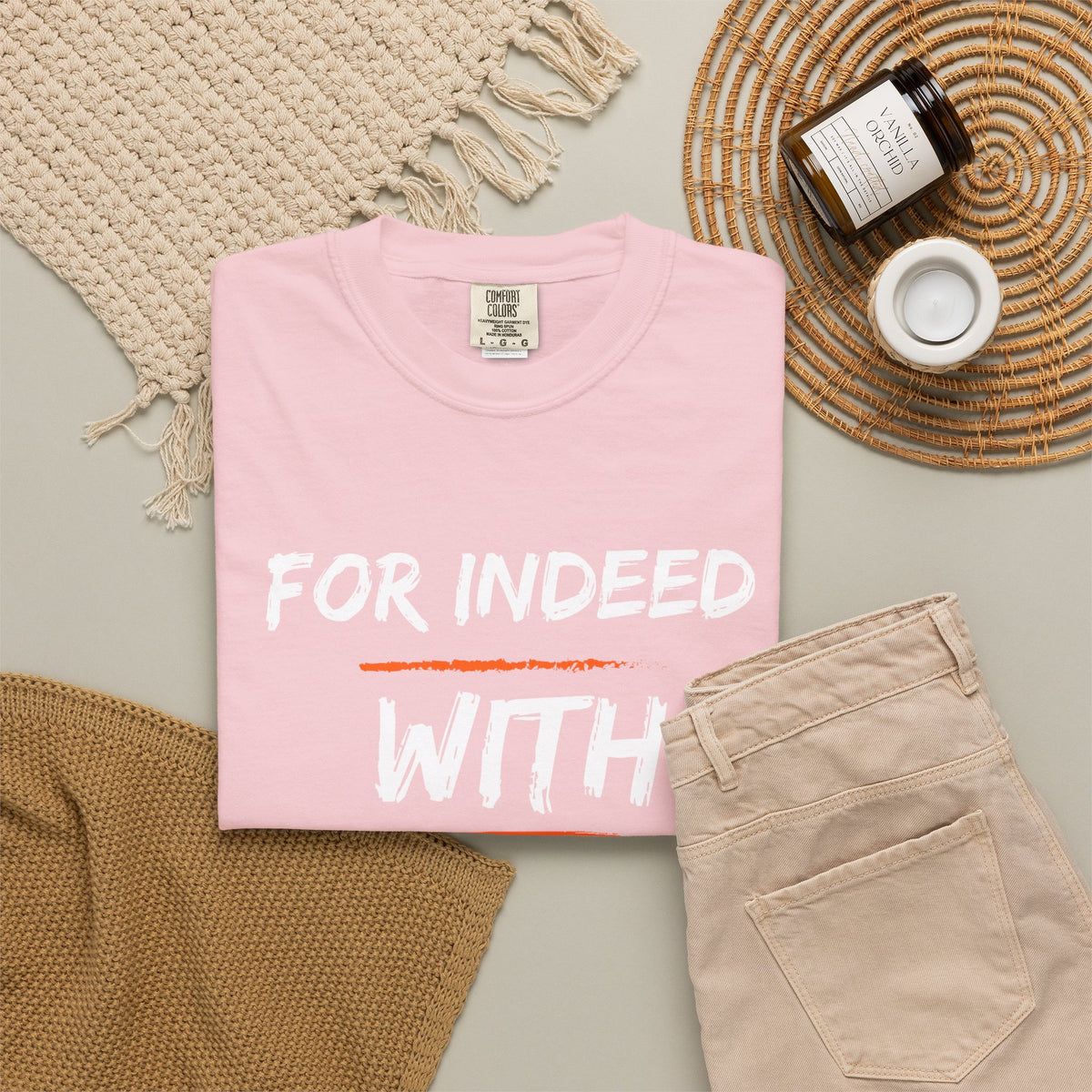 Inspirational Quran Quote T-Shirt — "For Indeed, With Hardship Comes Ease"