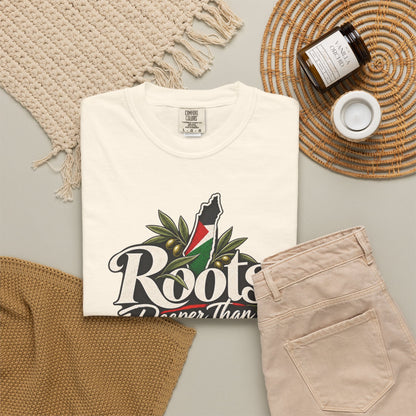 T-Shirt — "Roots Deeper Than Occupation" Heritage Graphic Tee