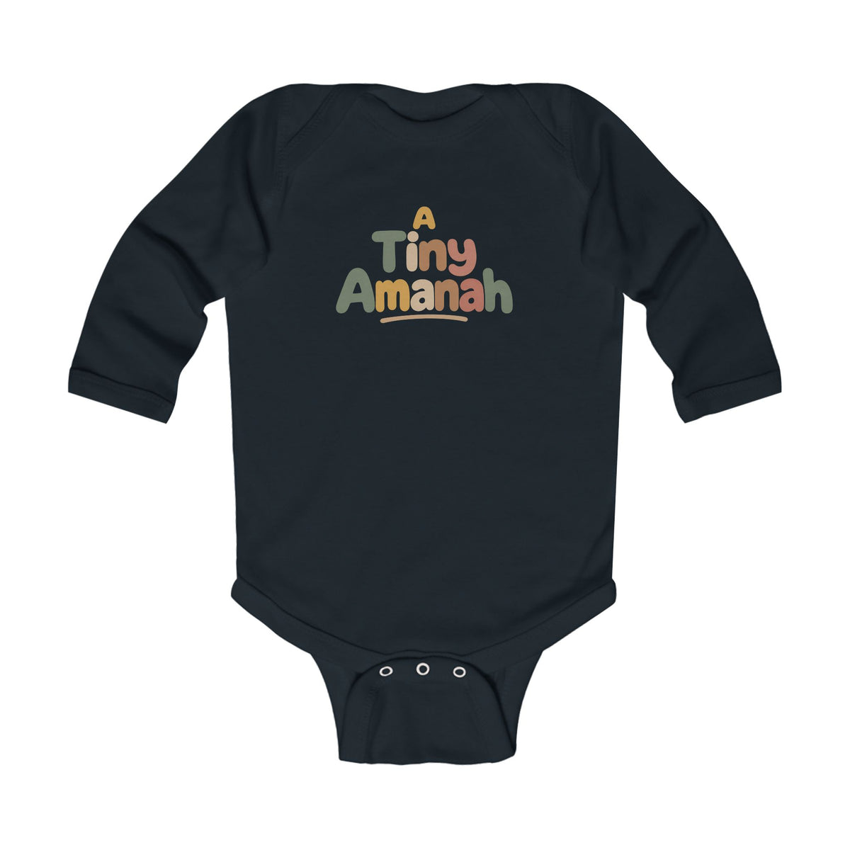 Infant Bodysuit – "A Tiny Amanah" Cute Islamic Baby Long Sleeve Onesie