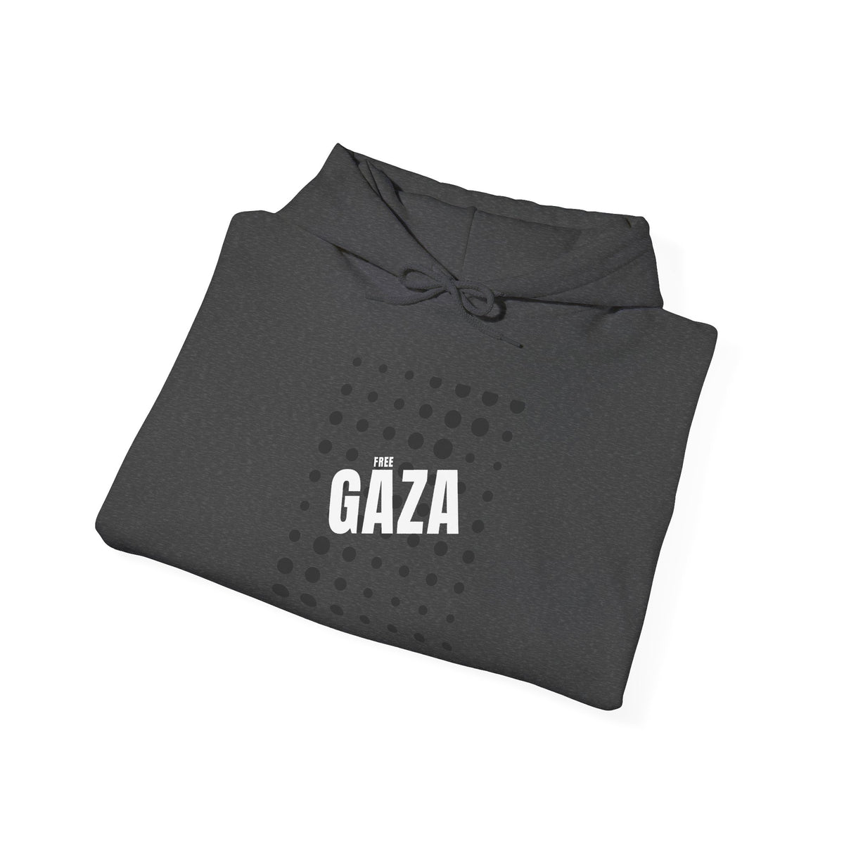 Gaza Solidarity Hoodie — Minimal Dot Grid Protest Sweatshirt