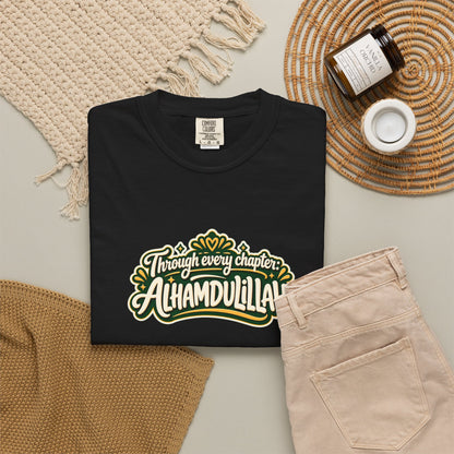 Alhamdulillah Graphic T-Shirt — 'Through Every Chapter' Tee