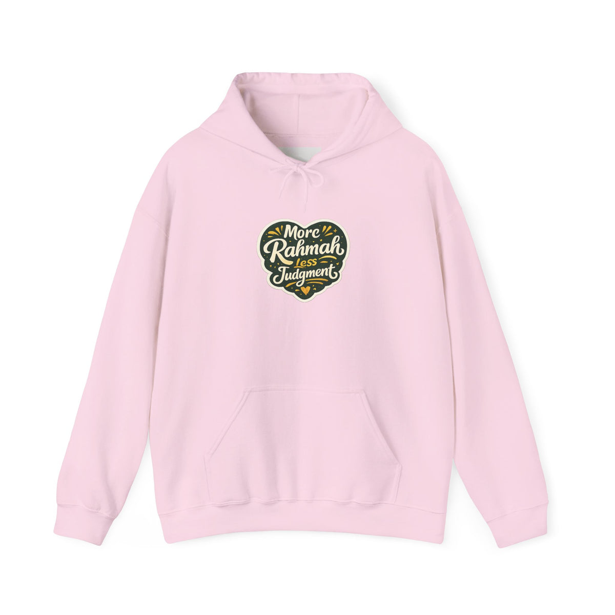 Hoodie — “More Rahmah Less Judgment” Inspirational Islamic Comfort Hoodie