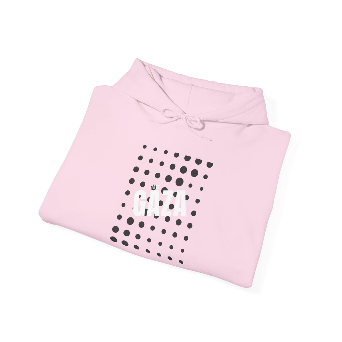 Gaza Solidarity Hoodie — Minimal Dot Grid Protest Sweatshirt