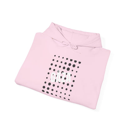 Gaza Solidarity Hoodie — Minimal Dot Grid Protest Sweatshirt