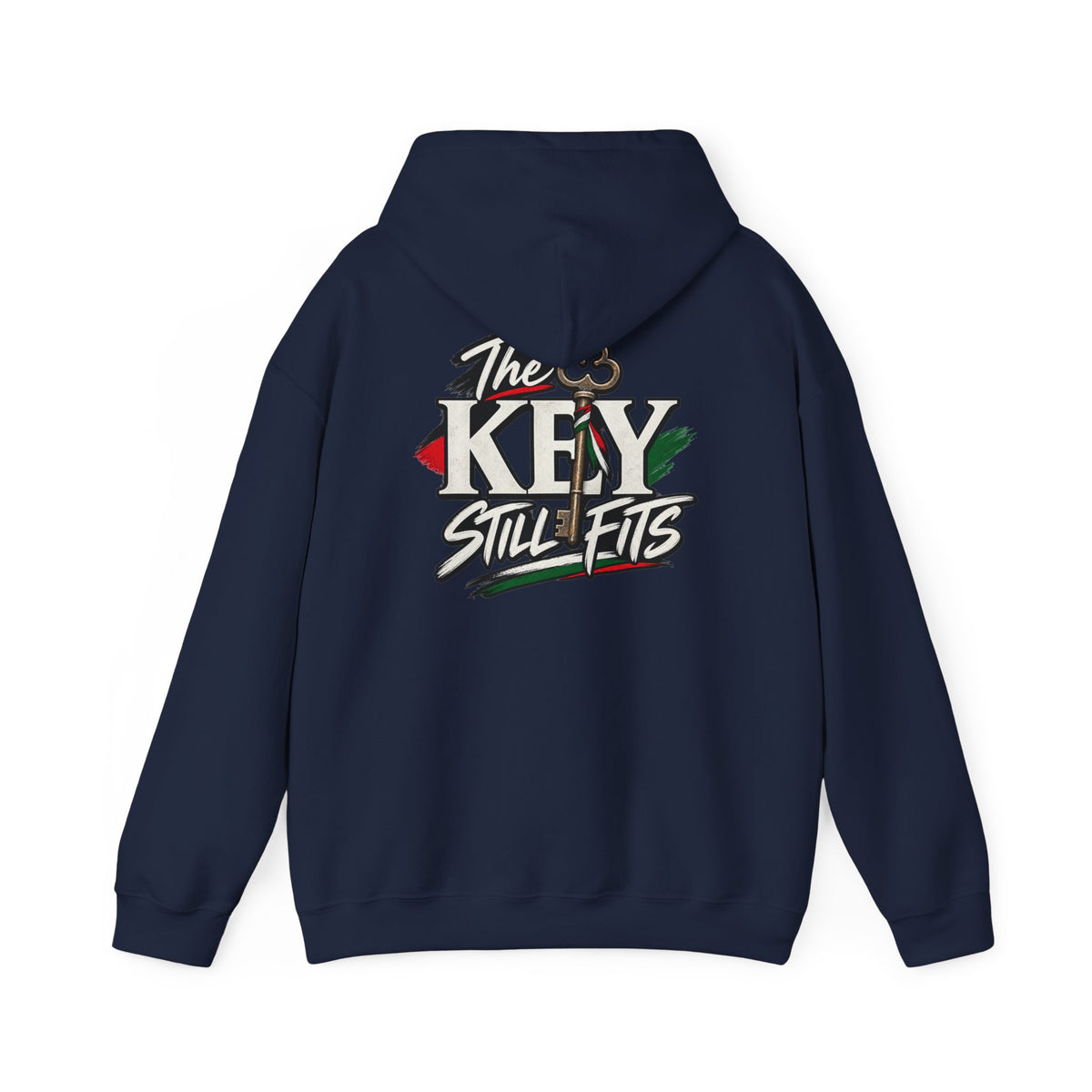 Hoodie — 'The Key Still Fits' Retro Script Logo Pullover