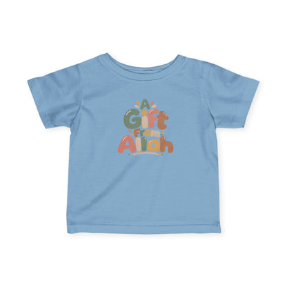 Infant Tee — "A Gift From Allah" Cute Islamic Baby Shirt