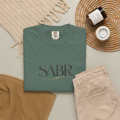 SABR Minimalist Script T-Shirt — Elegant Faith-Inspired Tee