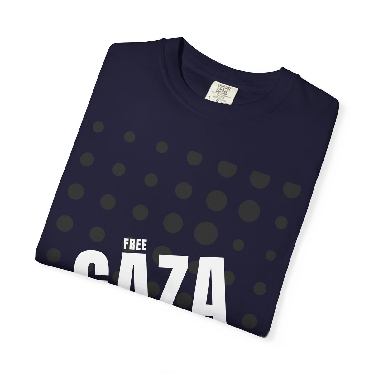 Free Gaza Dot Graphic T-Shirt