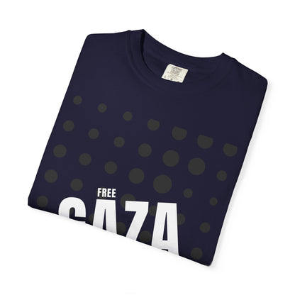 Free Gaza Dot Graphic T-Shirt