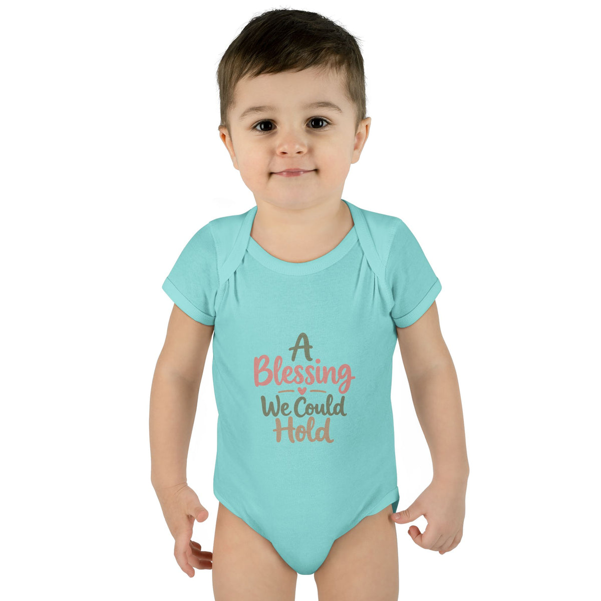 Infant Bodysuit — "A Blessing We Could Hold" Baby Onesie (Newborn Gift)