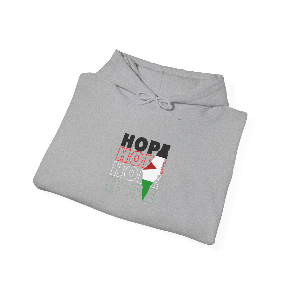 Hoodie — "HOPE" Palestinian Flag Graphic Pullover