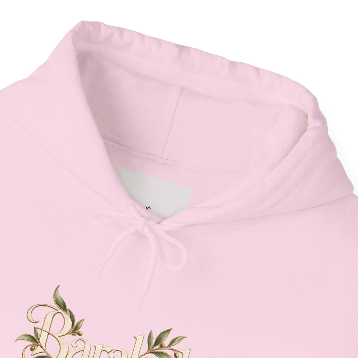 Floral Beach Hoodie — Vintage Script 'Beach' Graphic Pullover