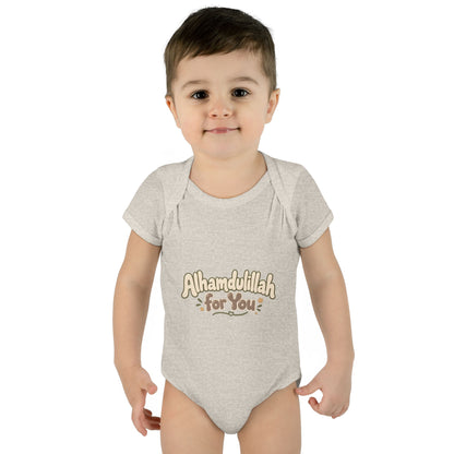 “Alhamdulillah for You” Baby Bodysuit — Newborn Islamic Celebration Onesie
