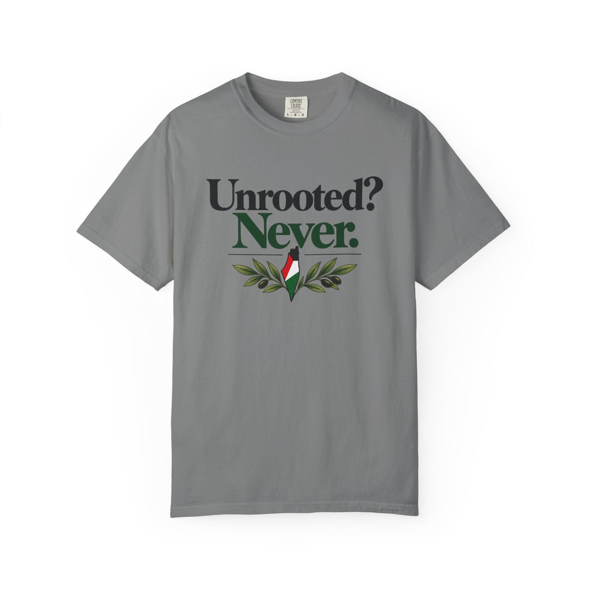 Unrooted? Never. T-Shirt — Botanical Resilience Graphic Tee