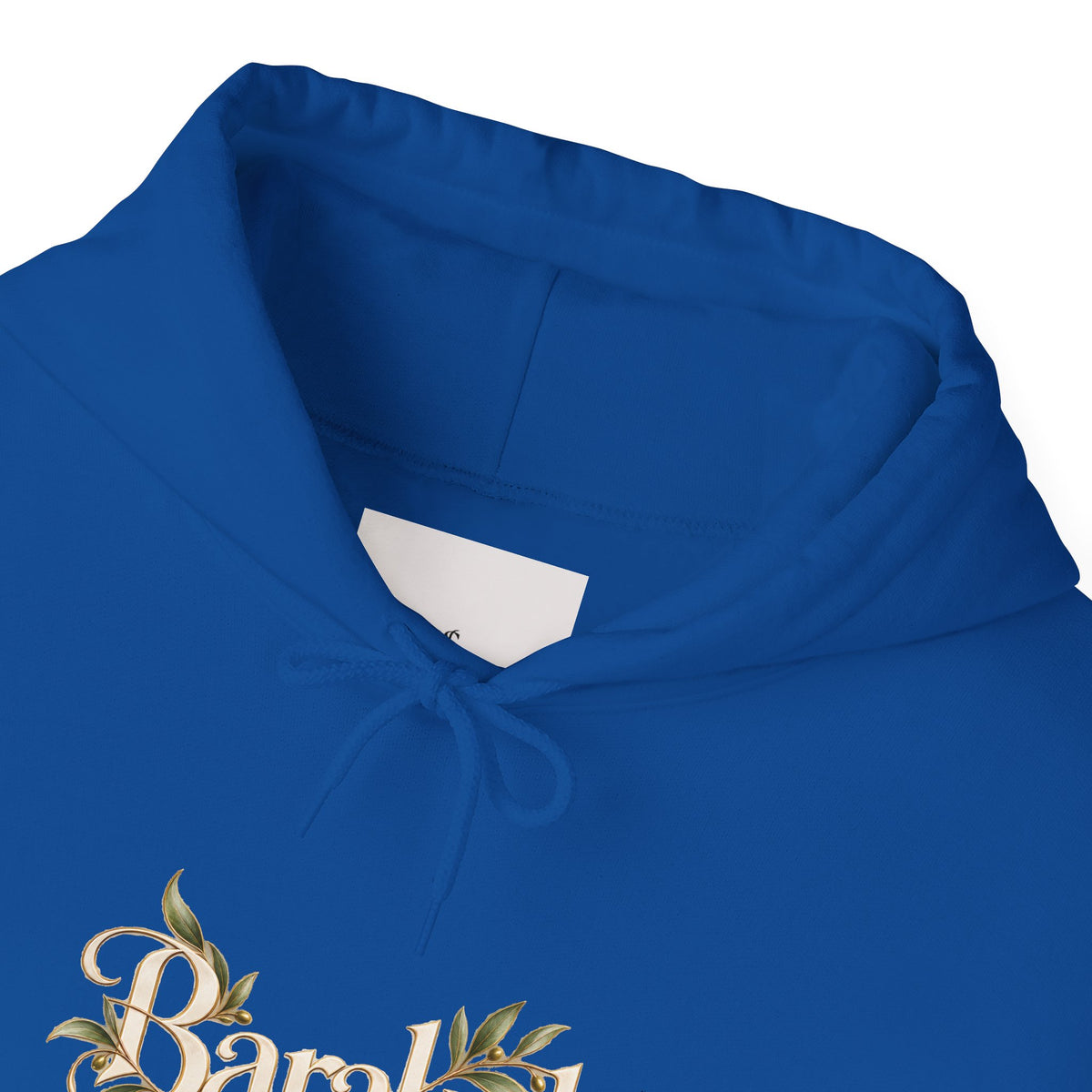 Floral Beach Hoodie — Vintage Script 'Beach' Graphic Pullover
