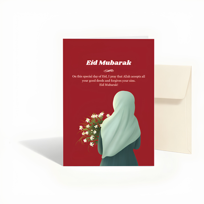 Eid Mubarak Islamic Greeting Card