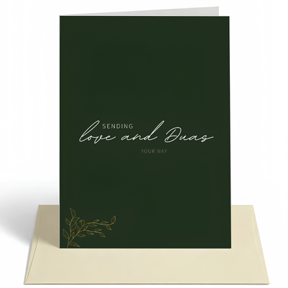Sending Love and Du’as Islamic Greeting Card