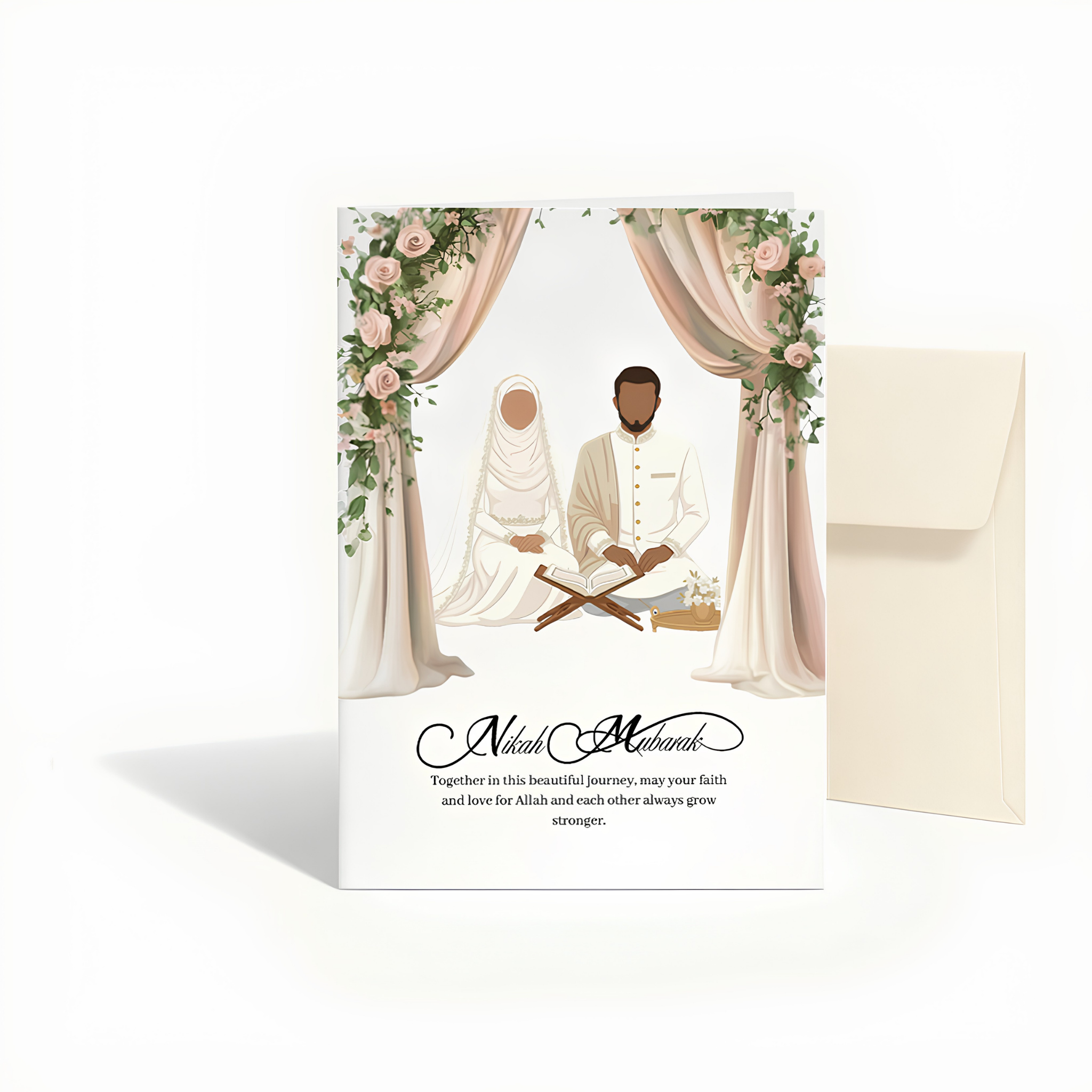 Nikah Mubarak Islamic Greeting Card | Nikah Mubarak Greeting Card