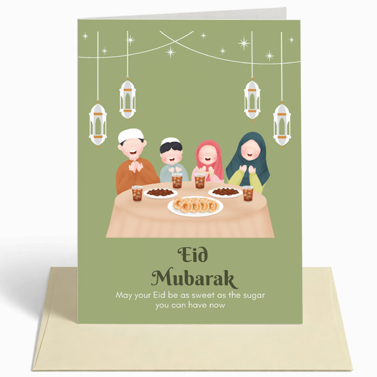 Funny Eid Mubarak Greeting Card