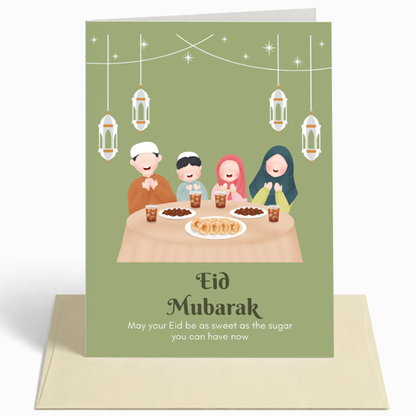 Funny Eid Mubarak Greeting Card