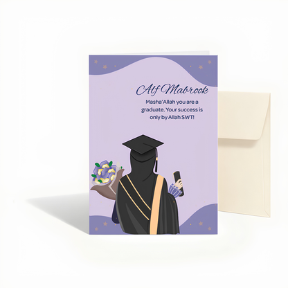 Islamic Graduation Card | Alf Mabrook Graduate Du’a Card