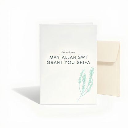 May Allah Grant You Shifa | Islamic Get Well Greeting Card
