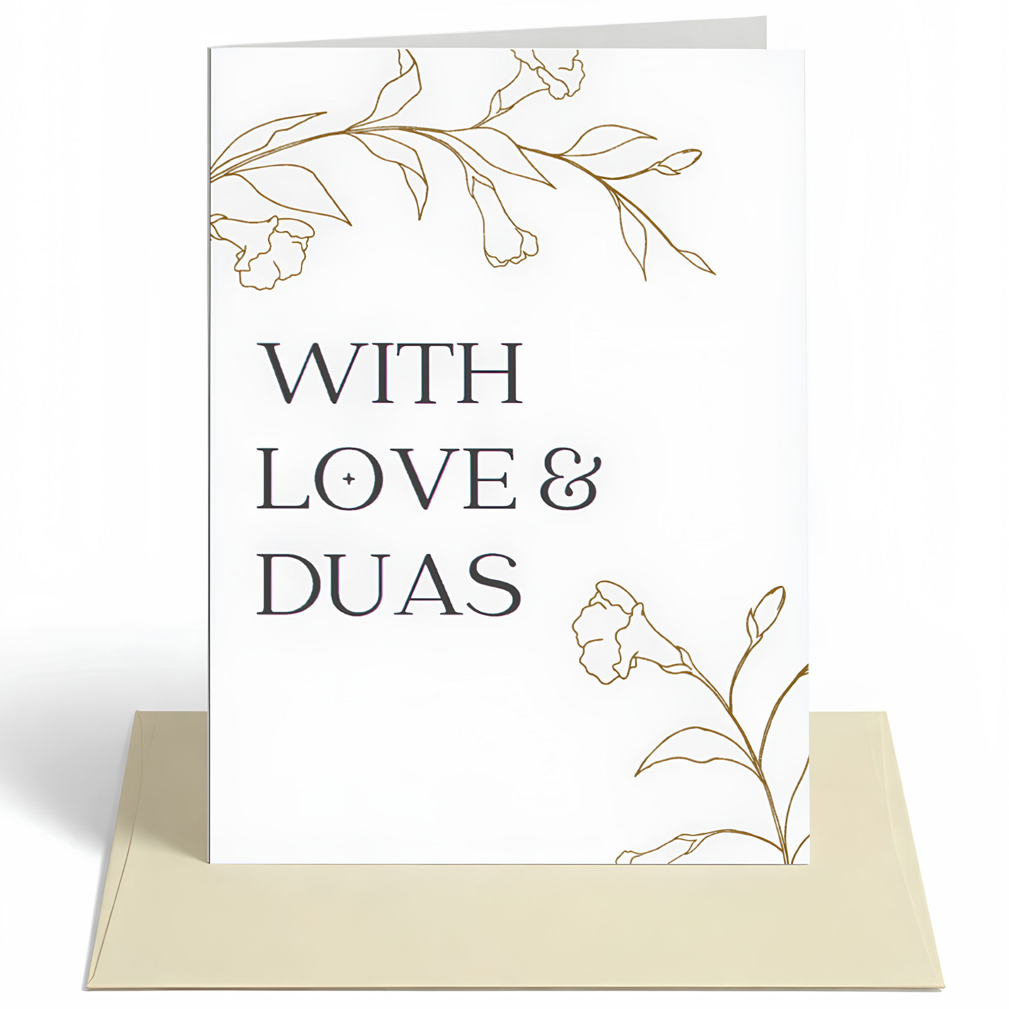 With Love & Du’as Islamic Greeting Card