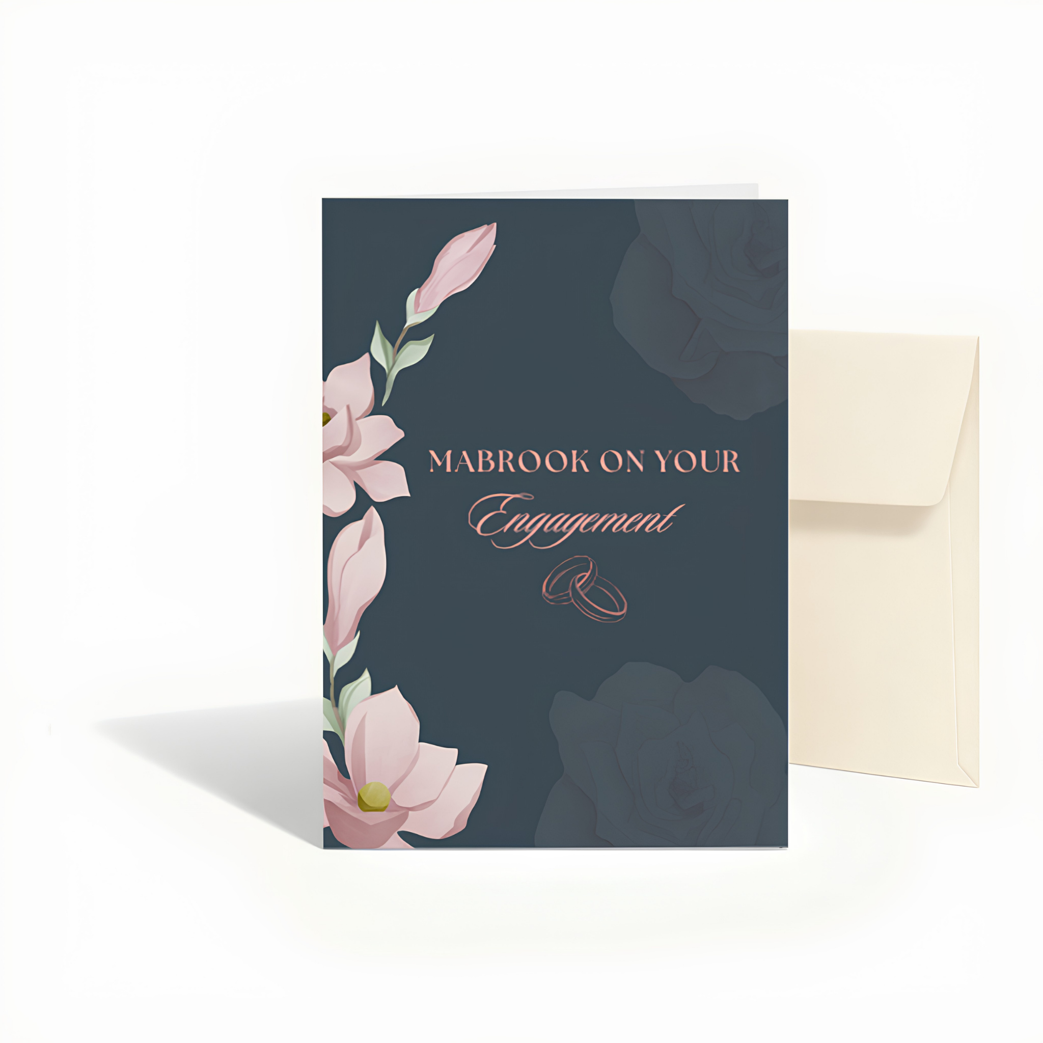Mabrook on Your Engagement Islamic Greeting Card