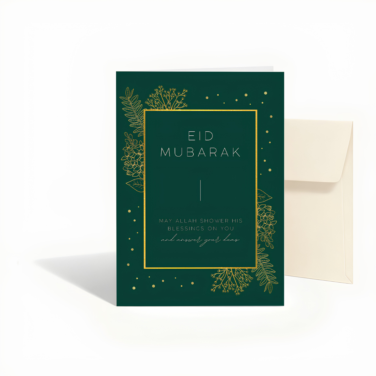Eid Mubarak Greeting Card | Islamic Eid Du’a Card
