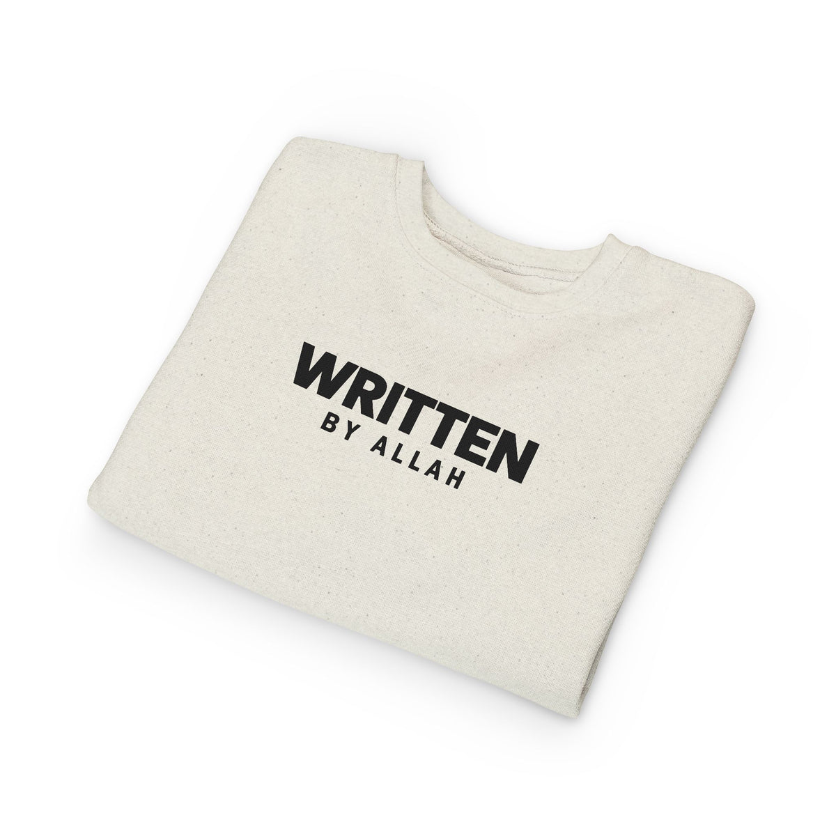 Toddler Sweatshirt — "Written by Allah" Islamic Kids Crewneck, Modest Faith Baby Gift