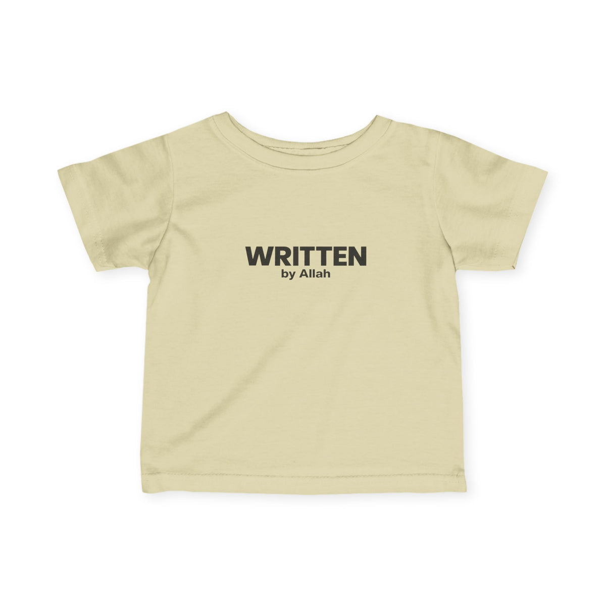 Infant Tee - "WRITTEN by Allah" Minimal Islamic Baby Shirt