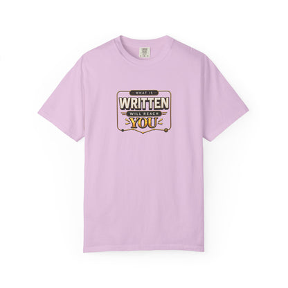 Inspirational 'Written Will Reach You' Graphic T-Shirt