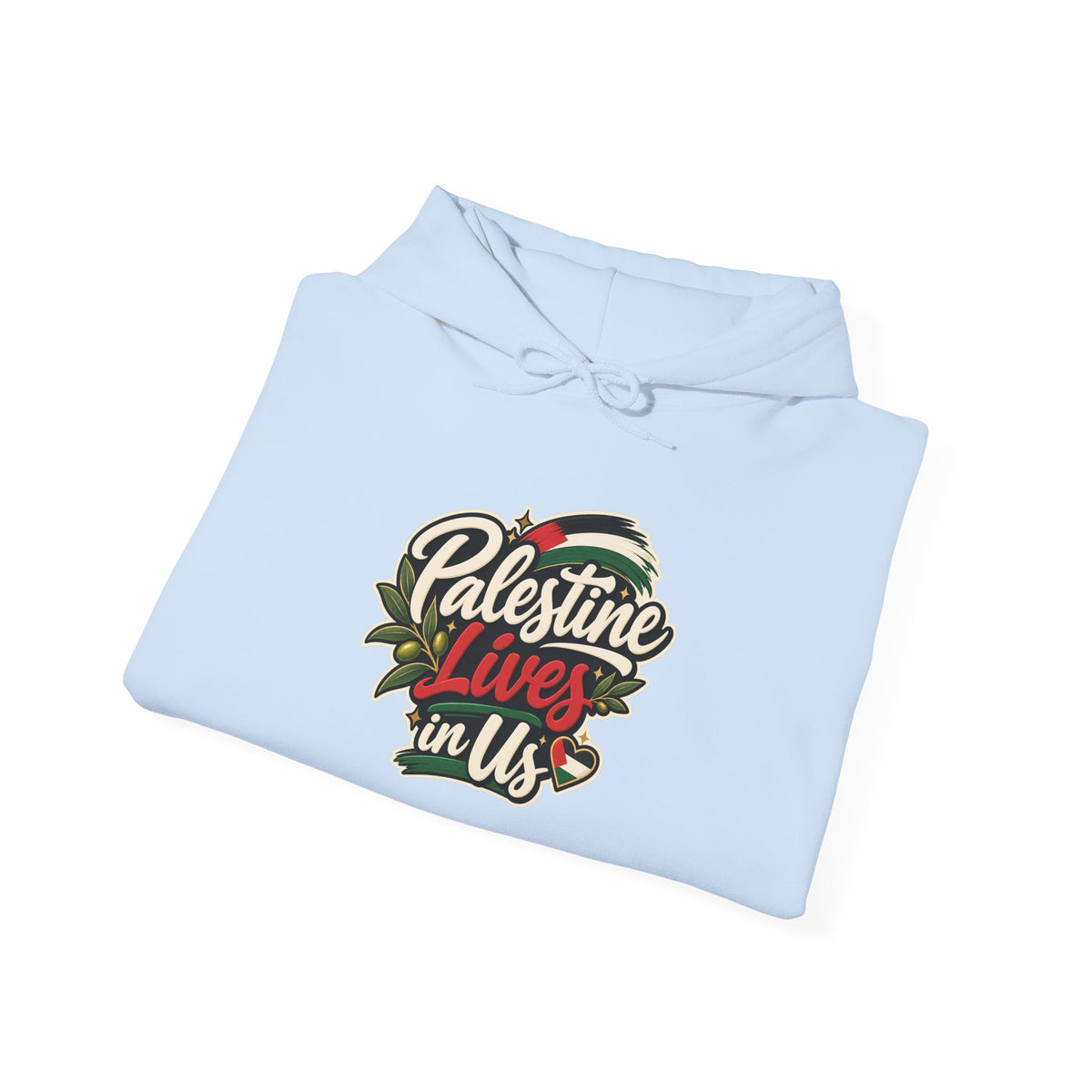 Hoodie — "Palestine Lives in Us" Graphic Hoodie
