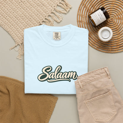 Salaam Script T-Shirt — Casual Islamic Greeting Tee