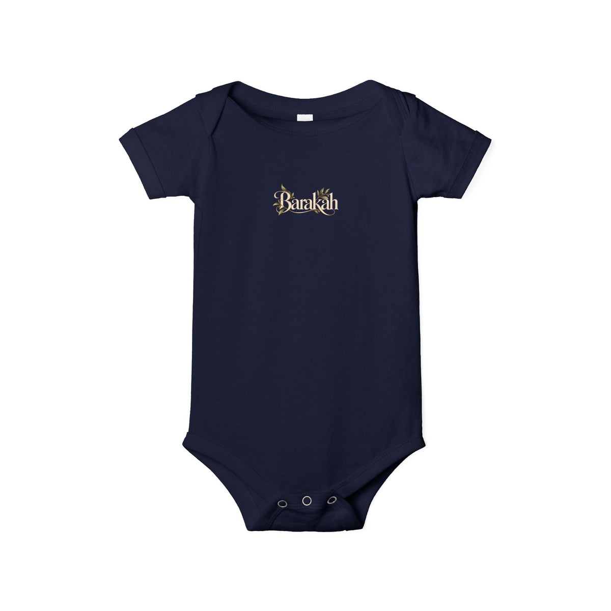 Floral 'Barakah' Infant Onesie — Soft Cotton Baby Bodysuit