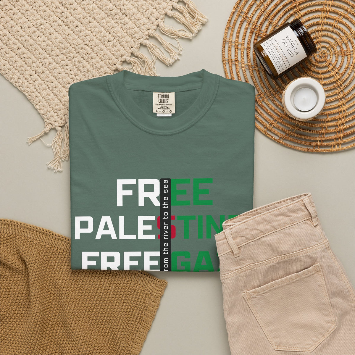 Free Palestine Free Gaza T-Shirt — Political Solidarity Tee