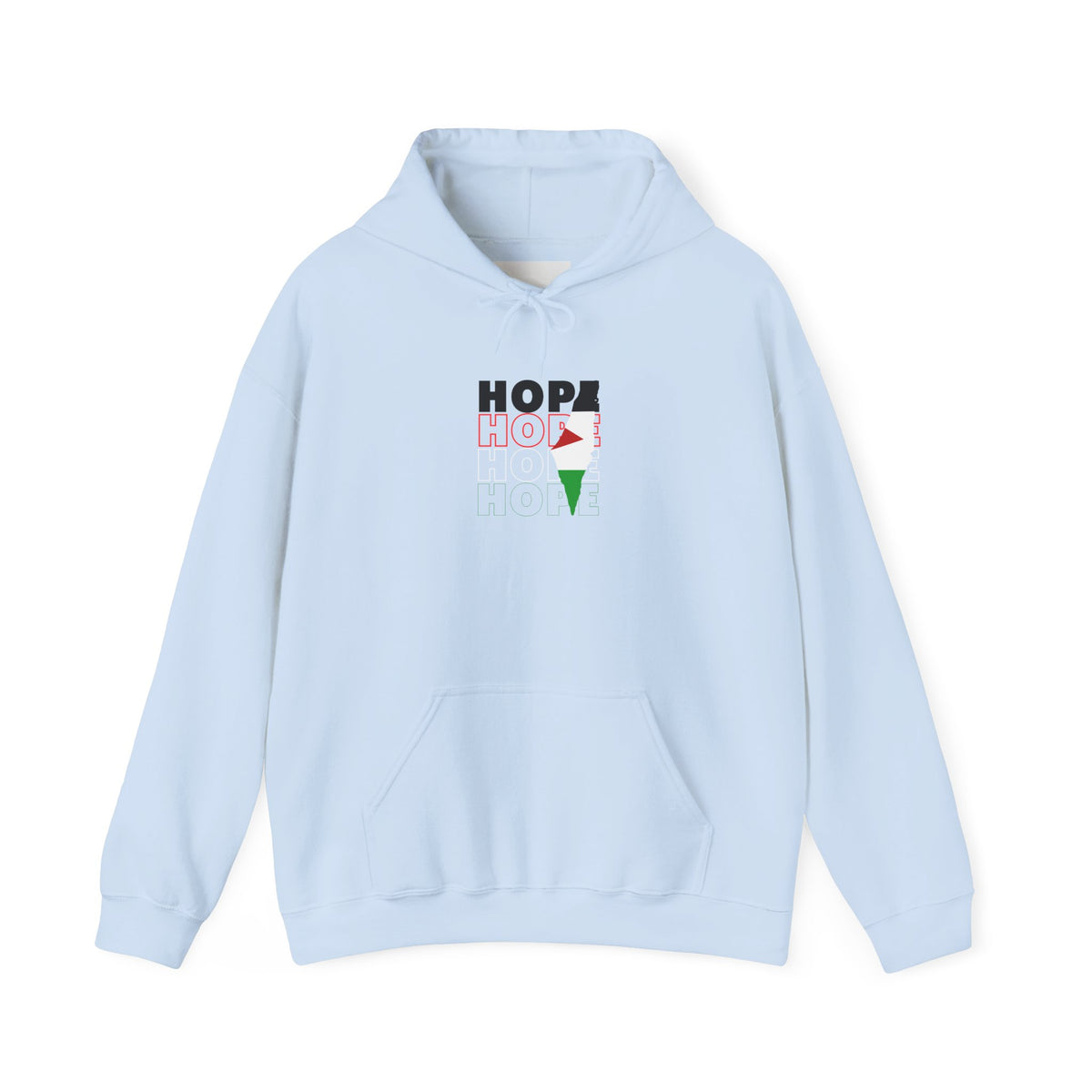 Hoodie — "HOPE" Palestinian Flag Graphic Pullover