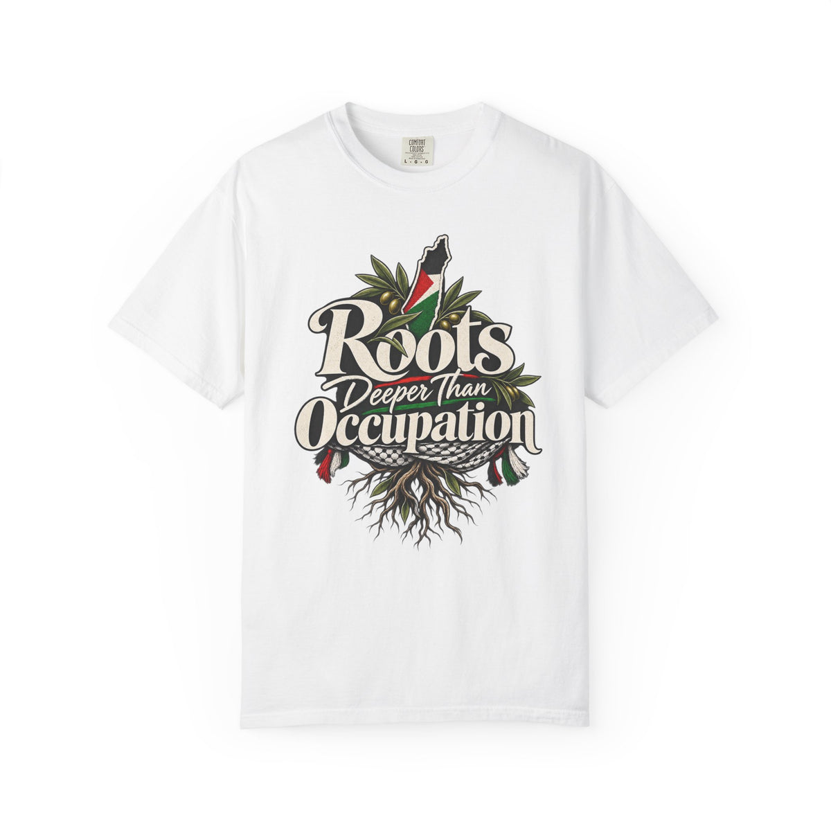 T-Shirt — "Roots Deeper Than Occupation" Heritage Graphic Tee