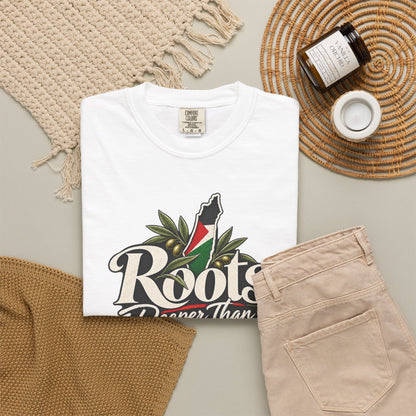 T-Shirt — "Roots Deeper Than Occupation" Heritage Graphic Tee