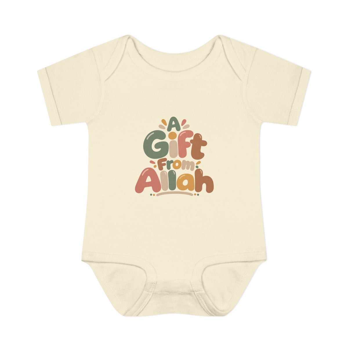 Infant Bodysuit — "A Gift From Allah" Baby Onesie, Islamic Newborn Gift