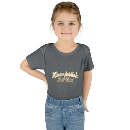 “Alhamdulillah for You” Baby Bodysuit — Newborn Islamic Celebration Onesie