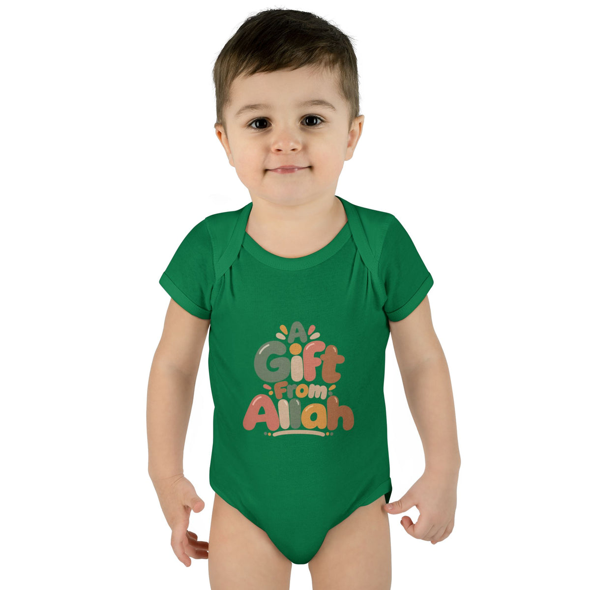 Infant Bodysuit — "A Gift From Allah" Baby Onesie, Islamic Newborn Gift