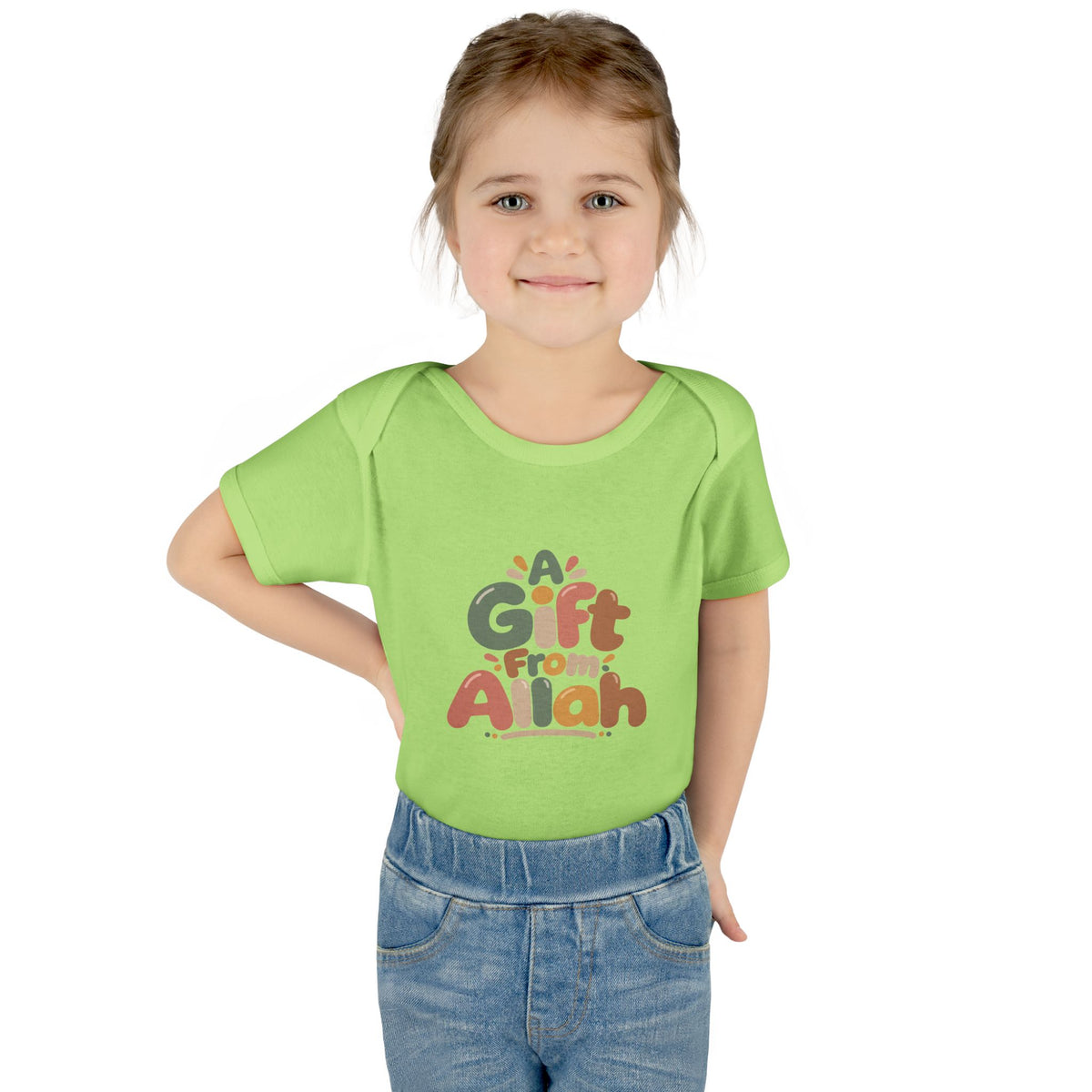 Infant Bodysuit — "A Gift From Allah" Baby Onesie, Islamic Newborn Gift