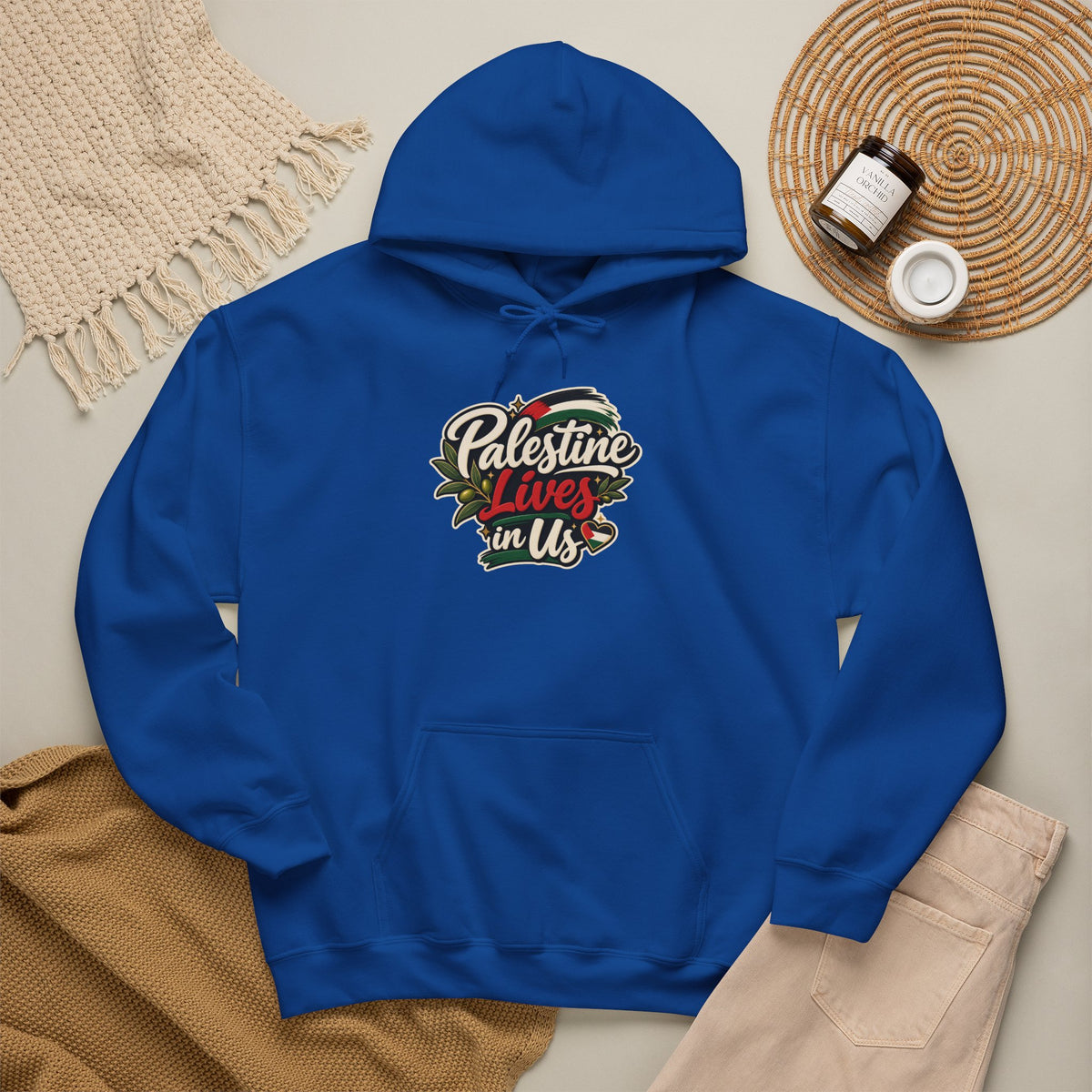 Hoodie — "Palestine Lives in Us" Graphic Hoodie