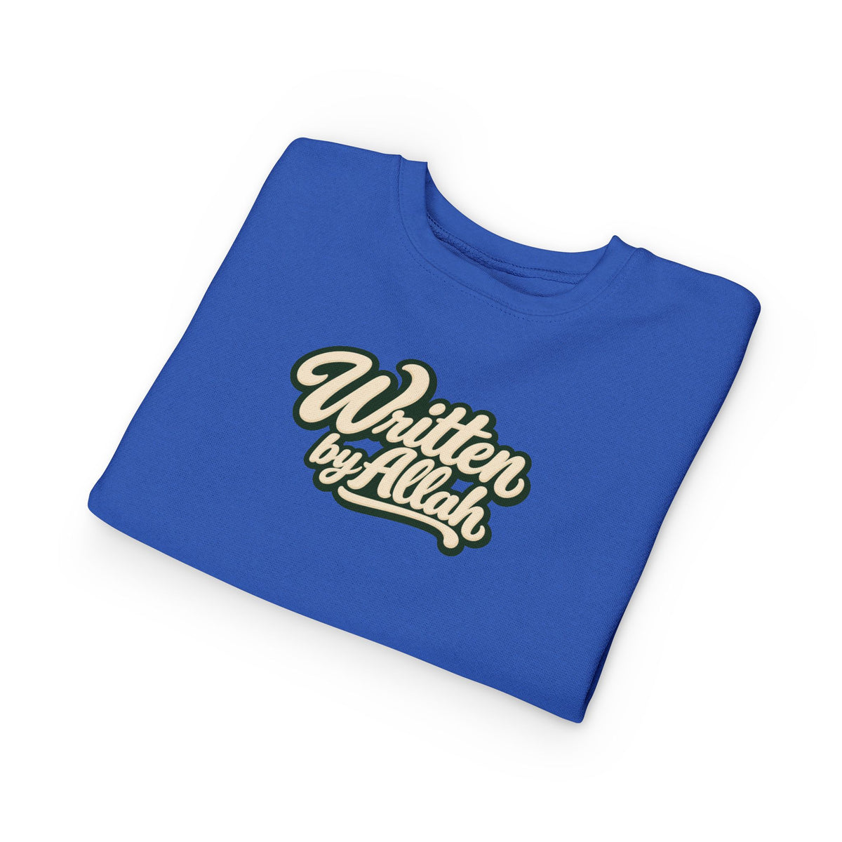 Toddler Sweatshirt - "Written by Allah" Cute Islamic Kids Crewneck, Nursery Gift for Muslim Toddlers