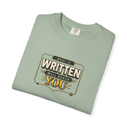 Inspirational 'Written Will Reach You' Graphic T-Shirt